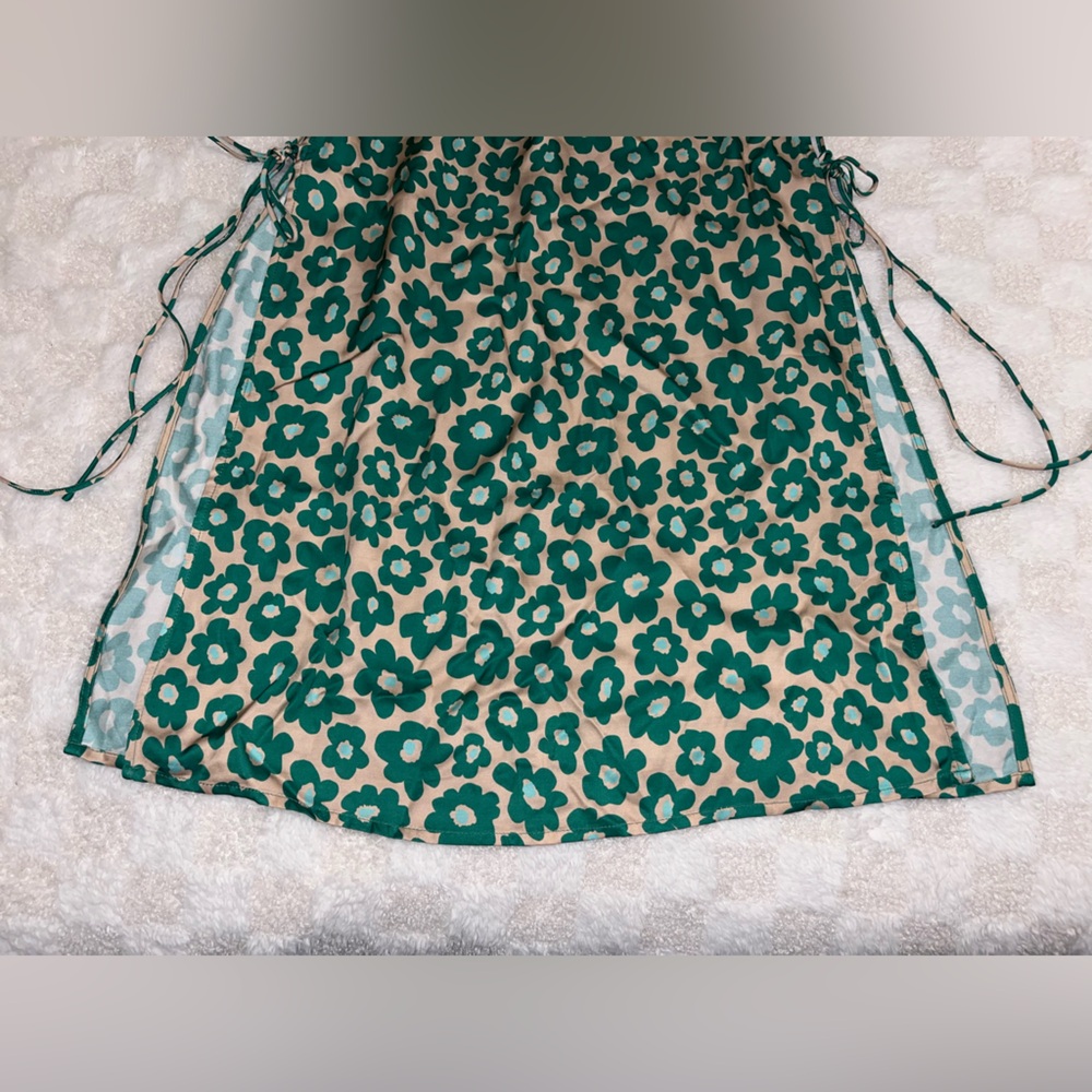 For Love & Lemons Green Floral Lincoln Midi Dress • Small - Picture 3 of 16